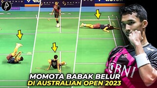 Tak Dikasi Ampun Jojo..!! Momota Jatuh Bangun Tak Berdaya di Australian Open 2023