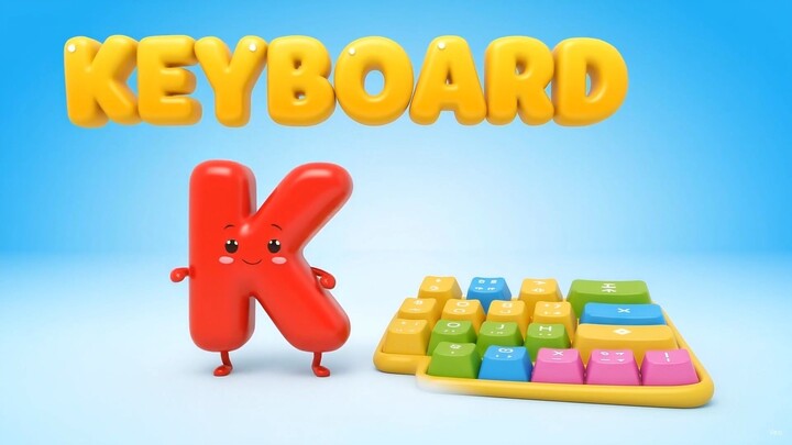 a is for apple +++ ABC Alphabet Song for Kids | Learn A to Z with 3D Letters & Words