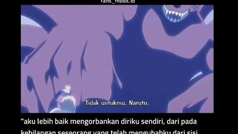 perpisahan Naruto dan kurama