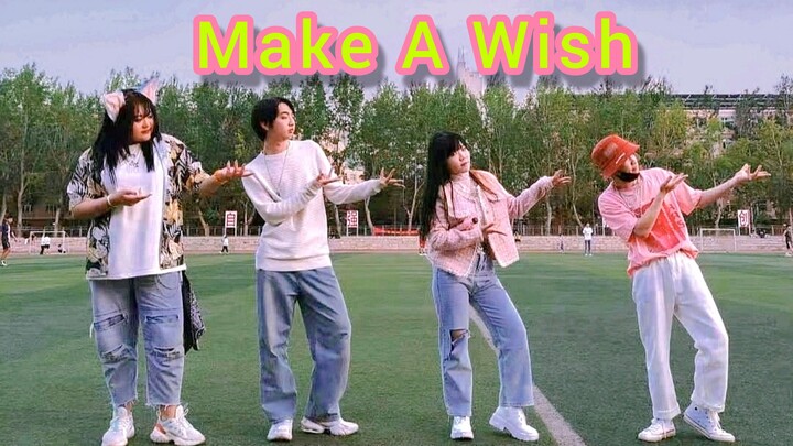 大学校园齐舞比赛里的《Make A Wish》翻跳