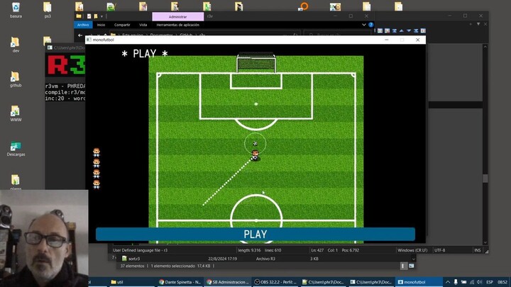 coding in r3forth - monofutbol 6