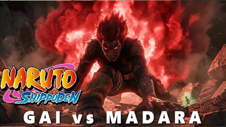 MIGHTY GUY UNLEASHES 8 GATES vs MADARA - Sub indo