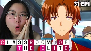 WHAT IS THIS SCHOOL?! | Classroom of the Elite Season 1 Episode 1 Reaction + Review