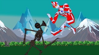 Ultraman Vs Siren head  - Cartoon Animation | Arka Luna