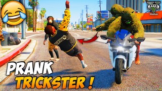 FACECAM ! PRANK TRICKSTER SAMPE MARAH BESAR ! (FUNNY MOMENTS) - GTA V ROLEPLAY INDONESIA