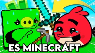 VOLVI A CUADRADITO Y CIRCULITO EN ANGRY BIRDS pero es MINECRAFT con @Cuadradito y Circulito