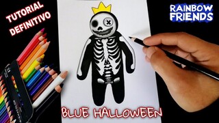 Hướng dẫn vẽ BLUE mùa HALLOWEEN | Peter Roblox Drawing