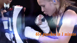 เร็วจนตาลาย สาวคาซัสรัวหมัด 654 ทีใน 1 นาที สร้างสถิติโลก