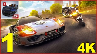 Asphalt 8 Car Racing Game Android Gameplay Walkthrough Part 1 (Mobile, Android, iOS, 4K, 60FPS)