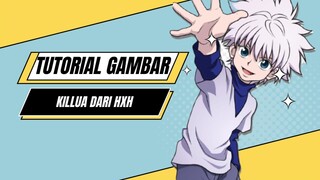 Tutorial Cara Menggambar Karakter Killua HXH