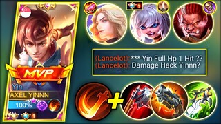 SUPREME YIN VS TOP GLOBAL LANCELOT IN RANKED | YIN SIDELANE BEST BUILD & EMBLEM | MLBB