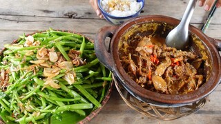 Ngày thứ 12. Chụp nhái đêm. Nhái kho nước dừa, rau ngổ chanh đường - Bin Đen Miền Tây # 214