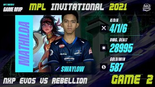 [TAGALOG] REBELLION VS NXP EVOS GAME 2 | MPL INVITATIONAL | DAY 2 | MPLI