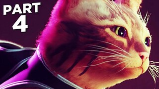STRAY PS5 Walkthrough Gameplay Part 4 - THE SLUMS (FULL GAME)