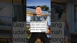 Udah punya rumah TETAP kena potong TAPERA? Kalo gak ikut kena SANKSI? #shorts