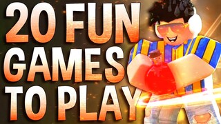 Top 20 Fun Roblox Games to play when your bored