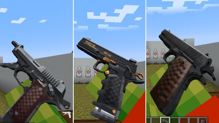 Showcase Top 7 Pistol TaCZ! [ Minecraft Timeless and Classics Zero Mod Review! ]