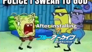 setelah instal game BlueArchive
