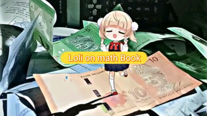 My loli on a My Math book,