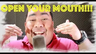 Voice Lesson with Prof_ Ryan / TAMANG PAGBUKA... NG BIBIG SA PAGKANTA  ( Open Your Mouth Properly)
