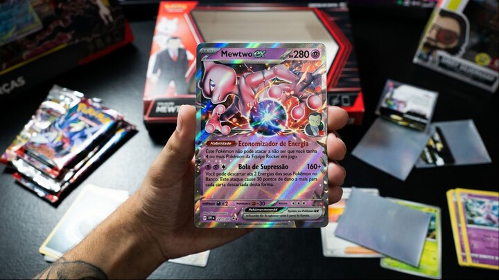Abri a Box Mewtwo ex da Equipe Rocket e Saiu ISSO?! (Pokémon TCG)