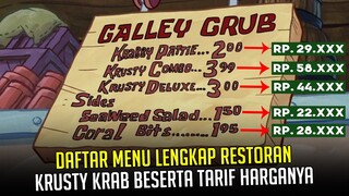 Daftar Menu lengkap restoran Krusty Krab beserta tarif harganya | #spongebobpedia - 42