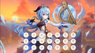 Ganyu Theme Lyre (Qilin's Prance) with Notes