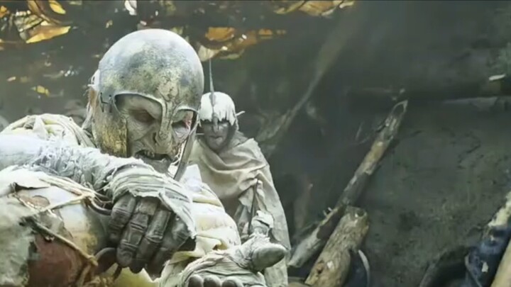 A slave has risen up in rebellion against a half-orc.