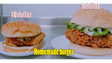 [Ẩm thực] Làm bánh hamburger kẹp gà cay ngon như ảnh quảng cáo của KFC