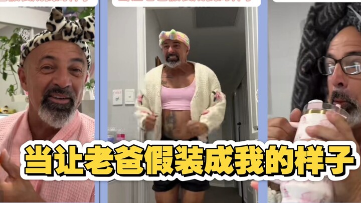 It was so hilarious when I made Dad pretend to be me! Haha!