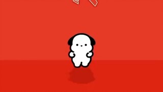 After 119, the siren version of the cute puppy dancing in the air, so cute pinch the puppy