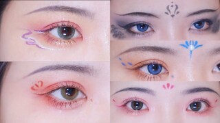 Trang điểm mắt, vẽ chu sa cổ trang Trung| Chinese ancient eyes makeup- Nhã Di Các.