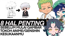 8 Hal Penting Sebelum Mulai Menggambar Tokoh Anime/Genshin Kesukaanmu!