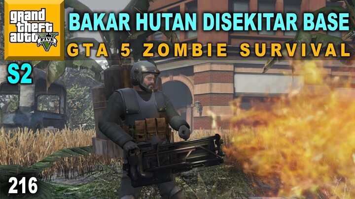 KERJA BAKTI BERESIN BASE BARU - GTA 5 ZOMBIE SURVIVAL INDONESIA #216