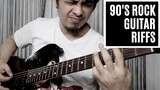 10 Catchy 90s Rock GUITAR RIFFS | Pareng Don sa Electric Guitar
