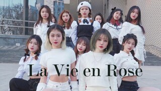 【曲阜师范大学大学生艺术团】IZONE -La Vie en Rose 玫瑰人生MAMA Ver.不惧温度翻跳挑战成功！曲师大美女浓度过高！