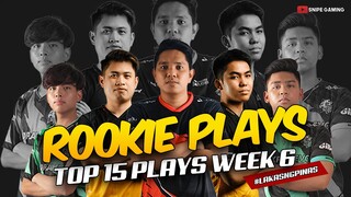 TOP 15 ROOKIE PLAYS OF WEEK 6 | MPL-PH S9