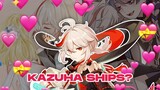 Kazuha ships in a nutshell | Genshin Impact ships (KazuScara, KazuLumi, Kazuther, and more)