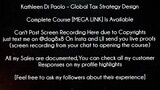 Kathleen Di Paolo Course Global Tax Strategy Design download