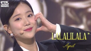 时隔一周召回打歌？！APRIL《LALALILALA》0517超清打歌现场
