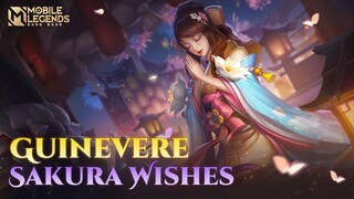 GUINEVERE New Skin | Sakura Wishes | Mobile Legends: Bang Bang