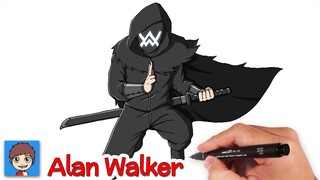 Cara Menggambar Alan Walker: Ninja Warrior