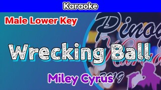 Wrecking Ball by Miley Cyrus (Karaoke : Male Lower Key)