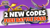 2 NEW CODES + Free BATTLE PASS | Pokemon Unite 2021