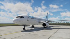 Airplane Airbus A320 with engine IAE V2500 in X-Plane 12