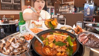 예산 삽교곱창거리 오픈한대요! 낮술 한잔하고 왔습니다 🤪 | 곱창구이, 곱창전골, 훈연곱창 먹방 Gopchang Street MUKBANG