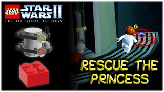 LEGO Star Wars II: The Original Trilogy | RESCUE THE PRINCESS - Minikits & Red Power Brick