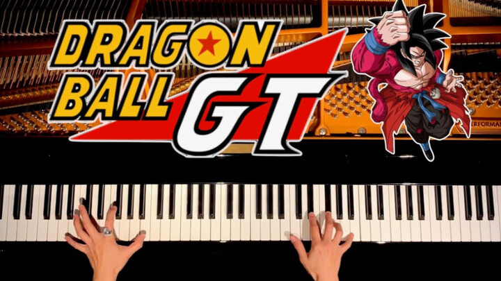 Piano & ดราก้อนบอลGT เพลงประกอบ DAN DAN heartenchant かれてく- ドﾗゴﾝボｰﾙเพลงธีม GT - คุณภาพสูง 4K - ปกเปีย