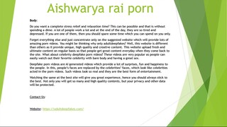 Aishwarya rai porn