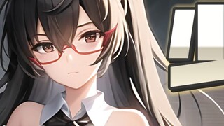 Mrs. Hamster also plays AI! When the anchor turns into Azur Lane Battleship Lady!